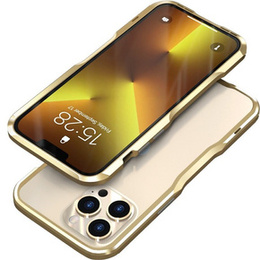 Puzdro LUPHIE pre iPhone 13 Pro, Armor Bumper, zlaté