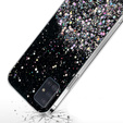 Obal na mobil pre Samsung Galaxy A71 5G, Glittery, čierne