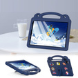 Detské puzdro pre iPad Air 10.9" 2022/2020 (5/4 gen.) / Pro 11" 2022/2021/2020 (4/3/2 gen.), Cute Patterns, so stojanom, tmavomodré