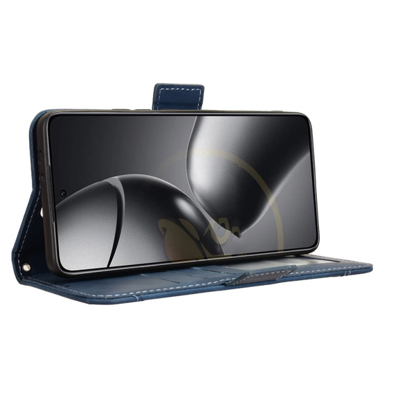 Klapkové puzdro pre Xiaomi 14T Pro, Card Slot, tmavomodré