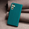 Klapkové puzdro pre Samsung Galaxy A25 5G, BINFEN Wallet, zelené + 9H sklo