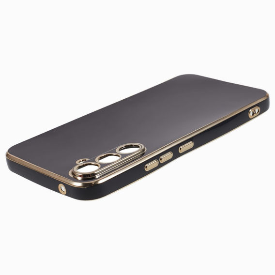 Puzdro pre Samsung Galaxy A25 5G, Glamour CamShield, čierne + 9H sklo