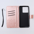 Klapkové puzdro pre Xiaomi 13T / 13T Pro, Butterfly, ružové rose gold