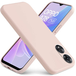 Obal na mobil pre Oppo A78 5G, Silicone Lite, ružové