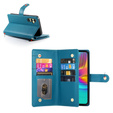 Klapkové puzdro pre Samsung Galaxy A36 5G, Wallet Zipper Pocket, modré