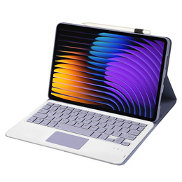 Puzdro s klávesnicou pre Xiaomi Pad 7 / 7 Pro, TouchPad, fialové
