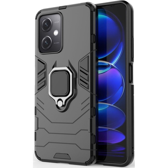 Obal na mobil pre Xiaomi Redmi Note 12 5G / POCO X5 5G, Kickstand Ring, čierne