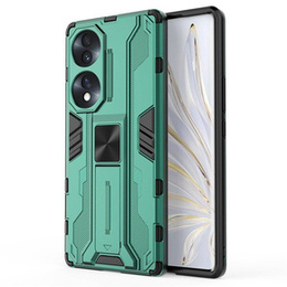 Obal na mobil pre Honor 70 5G, Military kickstand, zelený