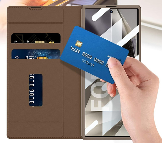 Peňaženkové puzdro s chlopňou hnedé pre Samsung Galaxy Z Fold 7 5G