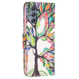 Klapkové puzdro pre Samsung Galaxy M34, Wallet, tree of life, biele