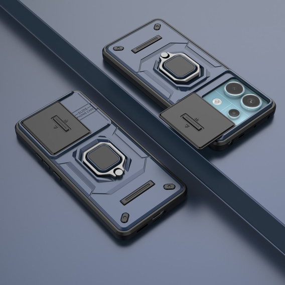 Puzdro pre Xiaomi Redmi Note 13 Pro 5G, KickStand Camera Lens, modré