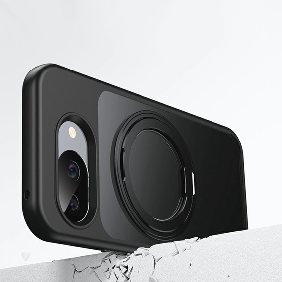 Puzdro pre Google Pixel 10a, pre MagSafe, so stojanom, čierne