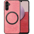 Obal na mobil pre Samsung Galaxy A14 5G, Leather Hybrid MagSafe, ružové