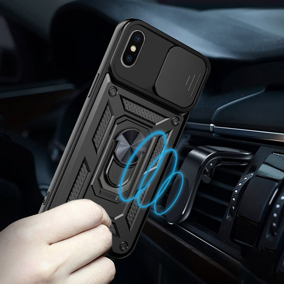 Obal na mobil pre iPhone XS MAX, CamShield Slide, čierne