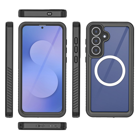 Vodotesné puzdro Redpepper IP68 s 360° ochranou a MagSafe pre Samsung Galaxy S25 FE