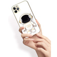 Obal na mobil pre iPhone 12 Pro Max, Astronaut, biele