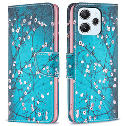 Klapkové puzdro pre Xiaomi Redmi 12 4G, Wallet, Sakura, modré