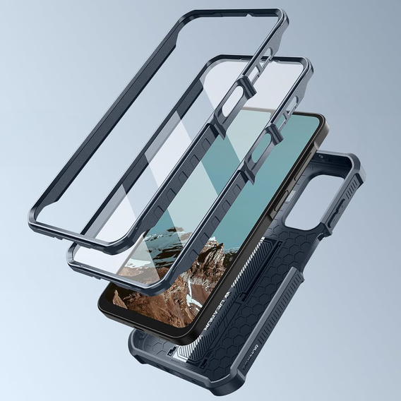 Puzdro Dexnor Full Body (dva rámy) s ochranným krytom pre Samsung Galaxy A17