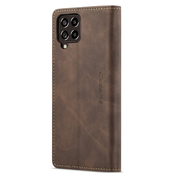 CASEME puzdro pre Samsung Galaxy M33 5G, Leather Wallet Case, hnedé