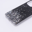 Obal na mobil pre Xiaomi Redmi 12, Glittery, čierne