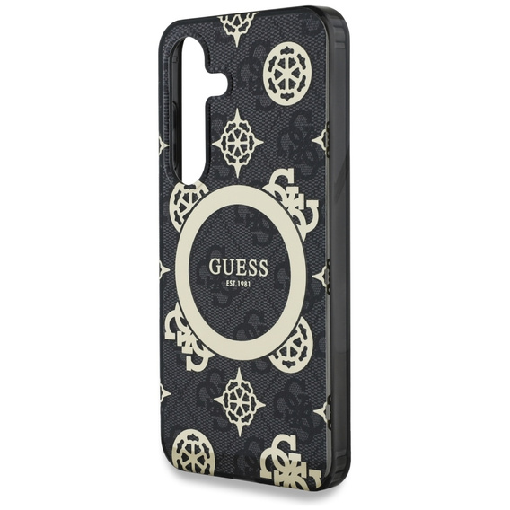 GUESS Magnetické puzdro IML Peony pre Samsung Galaxy S25