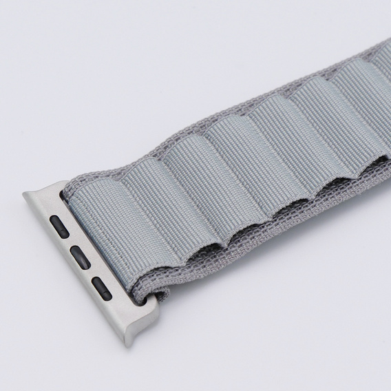 Nylonový remienok pre Apple Watch 1/2/3/4/5/6/7/8/SE/ULTRA 42/44/45/49 mm, sivý