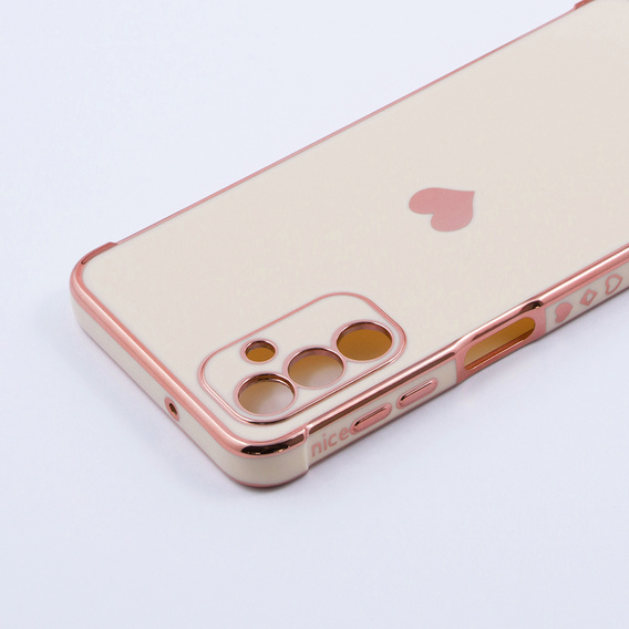 Obal na mobil pre Samsung Galaxy A13 5G, Electro heart, ružové rose gold