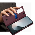 Flipové puzdro pre Samsung Z Fold5 5G, Smart View Wallet, bordové