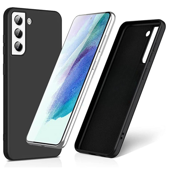 Obal na mobil pre Samsung Galaxy S21 FE 5G, Silicone MagSafe, čierne
