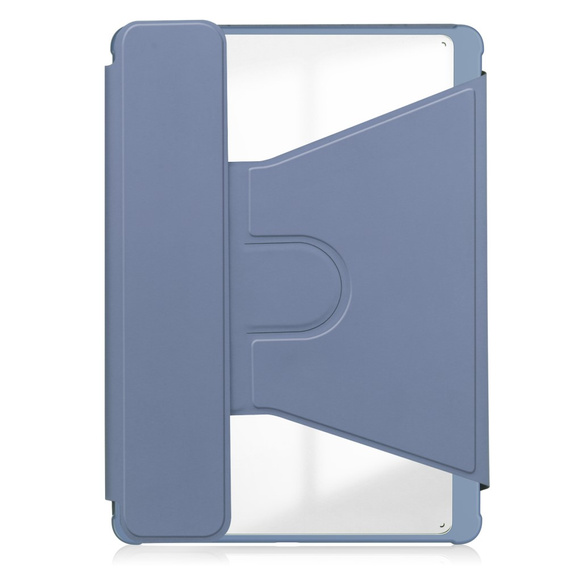 Puzdro s klávesnicou pre Samsung Galaxy Tab S9 FE+ Plus, Rotary 360° Leather, fialové