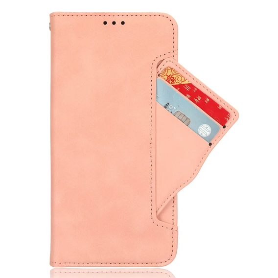 Klapkové puzdro pre Realme 12 Pro 5G / 12 Pro+ 5G, Card Slot, ružové