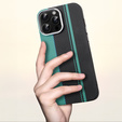 Puzdro pre iPhone 16 Pro Max, Carbon Fiber MagSafe, čierna / modrá