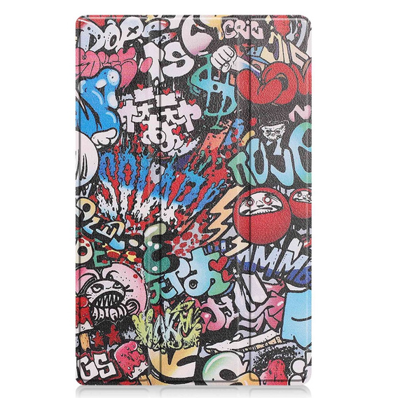 Puzdro pre Lenovo Tab M10 Plus 10.6 Gen 3 TB-125F TB-128F, Smartcase, graffiti
