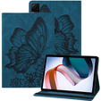 Obal na mobil pre Lenovo Tab M9, Wallet Pen Slot, butterflies, hnedé