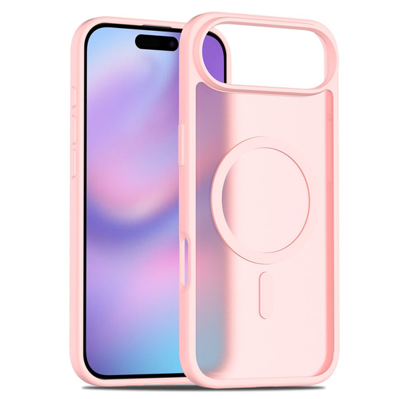 Matné puzdro pre iPhone Air, pre MagSafe, priesvitné ružové