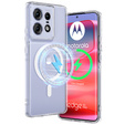 Puzdro pre Motorola Edge 50 Pro, Fusion Hybrid, pre MagSafe, priehľadné