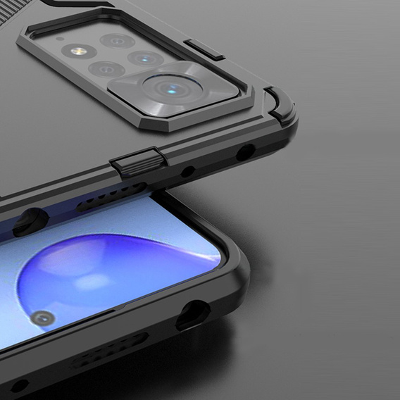 Puzdro pre Xiaomi Redmi Note 11 Pro 4G / 5G, Military kickstand, modré