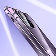 Puzdro pre iPhone 14 Pro, Magnetic Dual Glass, fialové
