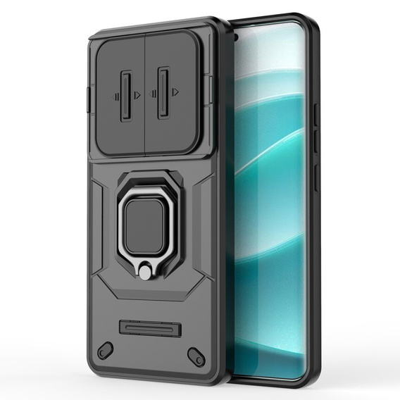 Puzdro pre Xiaomi Redmi Note 14 Pro+ 5G, KickStand Camera Lens, čierne