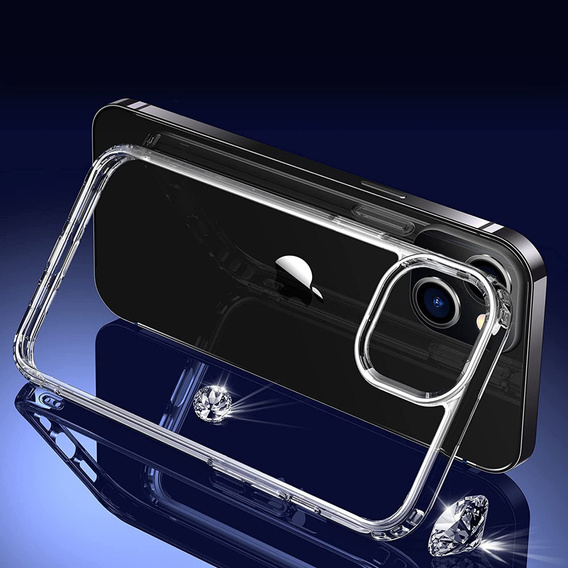 Obal na mobil pre iPhone 14 Plus, Fusion Hybrid, priehľadné
