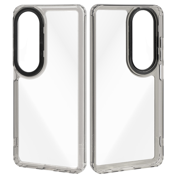 Obal na mobil pre Oppo A60, Fusion Hybrid, transparentné / čierne