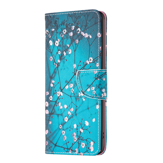 Klapkové puzdro pre Infinix Hot 30, Wallet, sakura, modré