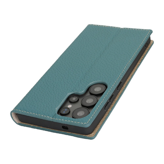 Klapkové puzdro pre Samsung Galaxy S25 Ultra, Litchi Skin Grain, modré