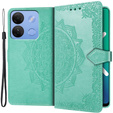 Klapkové puzdro pre Infinix Smart 7 HD 4G, Mandala, zelený