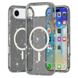 Puzdro pre iPhone Air, pre MagSafe, trblietavé, priesvitné čierne