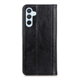 Flipové puzdro pre Samsung Galaxy S25 FE, Split Leather, čierne