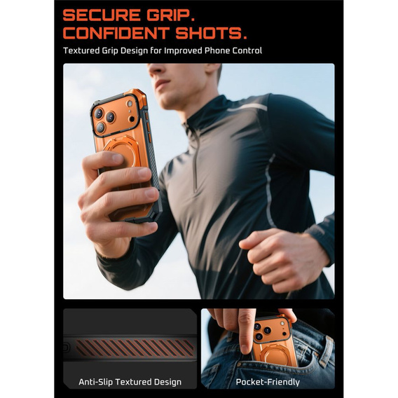 Puzdro Supcase Unicorn Beetle Grip Mag s krúžkom MagSafe pre iPhone 17 Pro