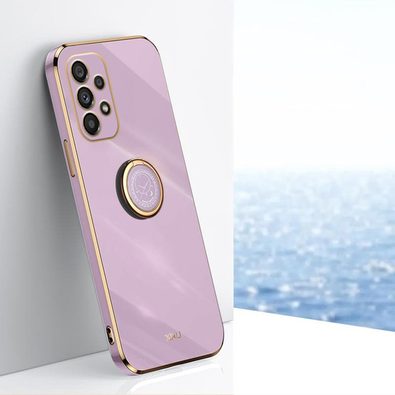 Obal na mobil pre Samsung Galaxy A53 5G, Electro Ring, fialové