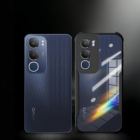 Obal na mobil pre Vivo Y19s, AntiDrop Hybrid, čierne