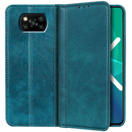 Obal na mobil pre Xiaomi Poco X3 NFC / Poco X3 PRO, Wallet Litchi Leather, zelený